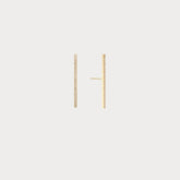Pave 14k gold earrings Pave Gold Slim Stick BlackSugar-Best Online Jewelry  Shop Earrings, Necklaces West Los Angeles
